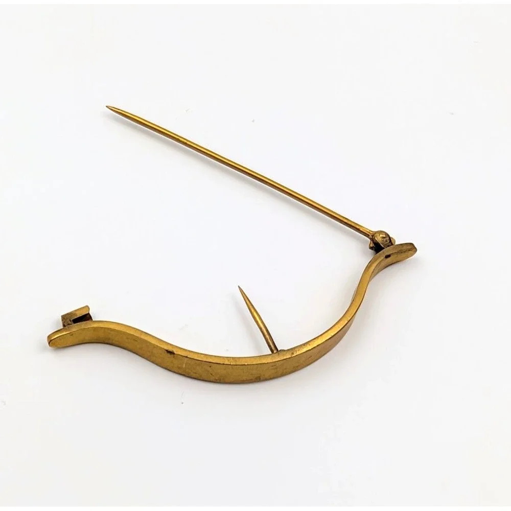 Vintage Signed A&F Tussie Mussie Flower Holder Posy Pin Boutonniere‎ Victorian